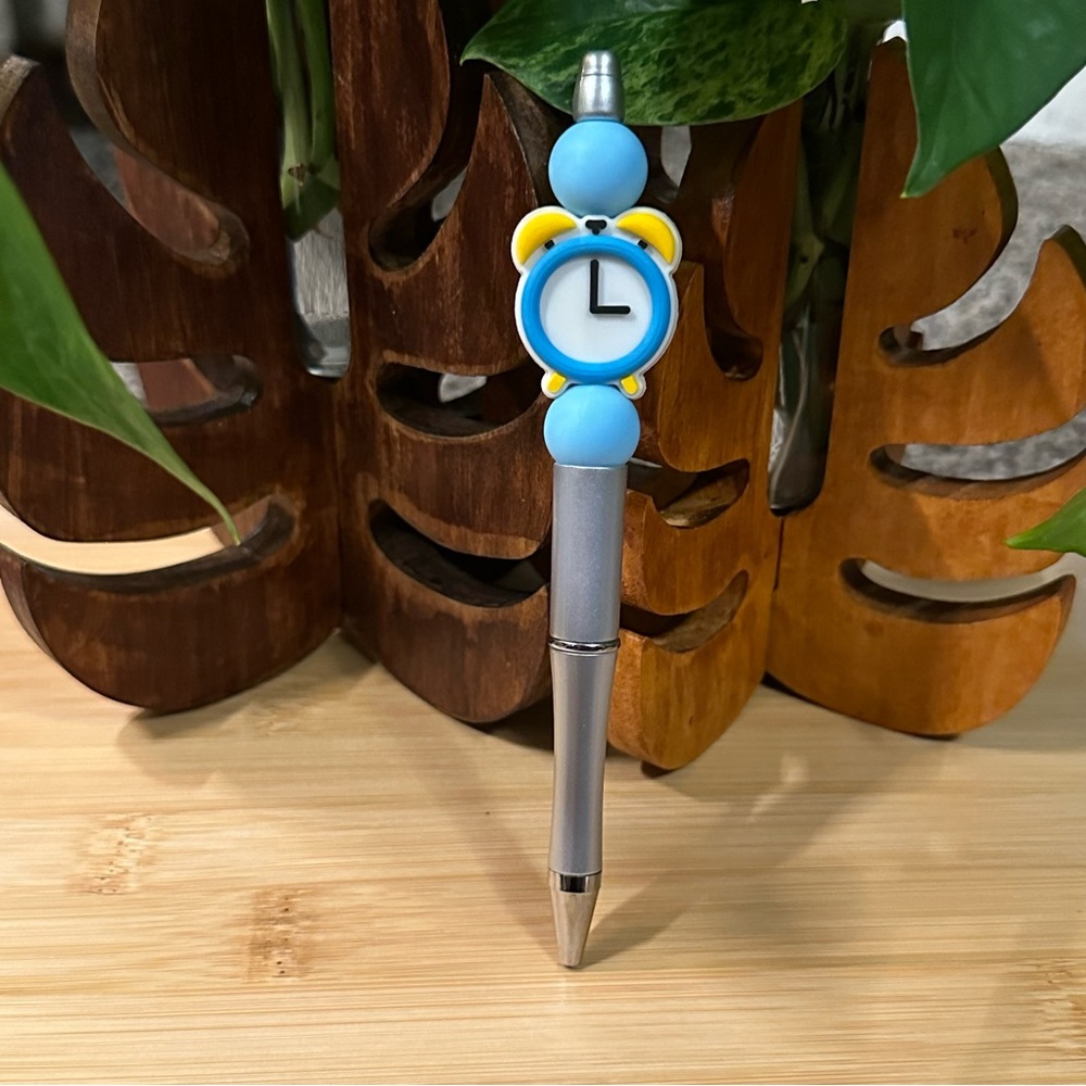 Handmade Silicone Beaded Pen ✏️ Teacher‎ Gift | School Theme + Refill